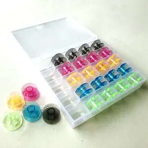 Custom Colorful Plastic Transparent Bobbins Case