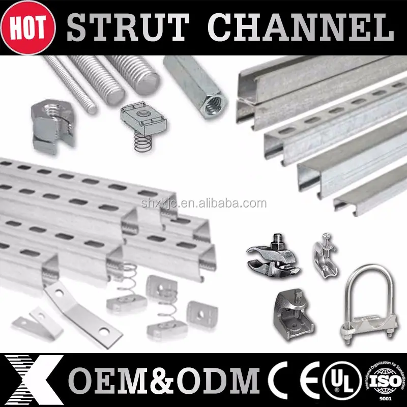 Galvanized Strut Slotted C Stud channel for Ceiling system