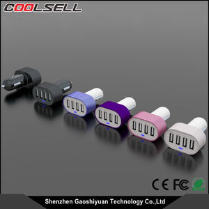 Migliore vendita di nuovo disegno 4 porta usb di ricarica rapida 3.0 variopinto caricabatteria da auto per <span class=keywords><strong>iphone</strong></span> 7 s - Product Image 1