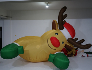 Juguetes inflables gigantes para fiestas al aire libre, Navidad, Santa Claus tumbado, dibujos animados para fiesta, Festival, películas y TV - Product Image 3