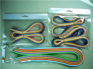 Sıcak satış el yapımı renkli <span class=keywords><strong>quilling</strong></span> kağıt sanat 26 renk 4 çeşit genişliğinde kağıt 3/5/7/10mm
