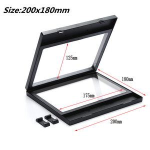 Khung Hình Nổi 3D Hộp Bóng Trang Sức Hiển Thị Giá Đỡ Mặt Dây Chuyền Vòng Bảo Vệ Trang Sức Đá Trình Bày Trường Hợp - Product Image 3