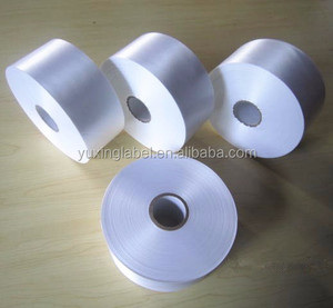 Büyük fabrika 64 inç geniş genişlik saten baskı bandı beyaz Jumbo saten kurdele rulo giysi bakım etiketi için - Product Image 5
