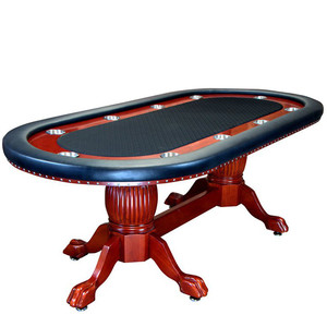 Tables de Poker en bois véritable, de luxe, avec roue <span class=keywords><strong>à</strong></span> <span class=keywords><strong>Roulette</strong></span>, pour jeux vidéo - Product Image 5
