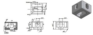 Blocchi di Fissaggio BL BR <span class=keywords><strong>TL</strong></span> TR ISO1161, Raccordi Angolari in Acciaio per Container - Product Image 3