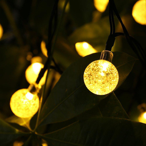 21ft 30LED Decorazione di Festa HA PORTATO Sfera di Cristallo di Goccia Dell'<span class=keywords><strong>acqua</strong></span> Ha Condotto La Luce Della Stringa con Pannello Solare - Product Image 3