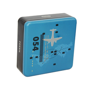 Boîte de <span class=keywords><strong>montre</strong></span> en étain, emballage cadeau, <span class=keywords><strong>montre</strong></span> fossile personnalisée, boîte de <span class=keywords><strong>montre</strong></span> en étain métallique - Product Image 6