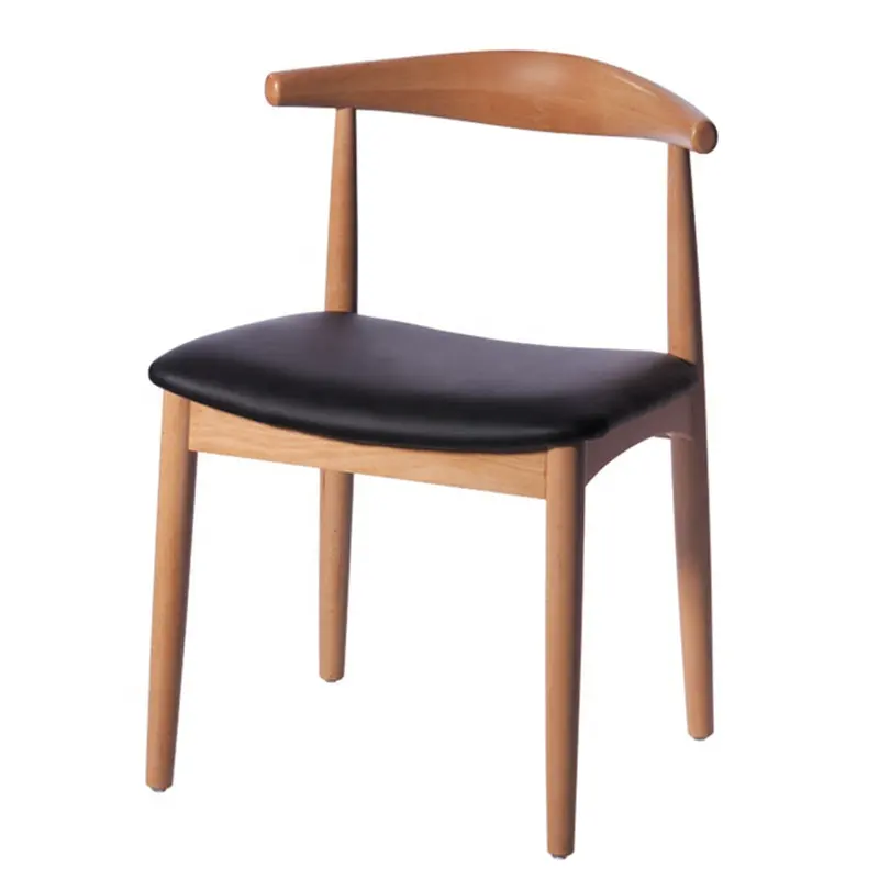 Morezhome high quality solid wooden dining chair ox cow horn chairs for sale