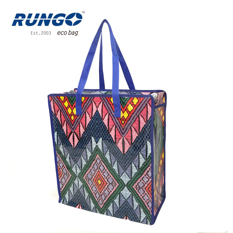 NGIL Themed Prints Quilted Tote Bag - 16x12.5x5 Inch Cotton Tote With Zipper Closure - View #9