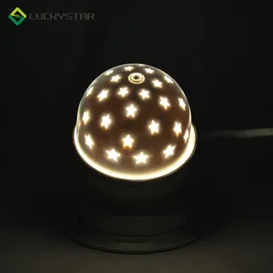 Star pattern led rotating disco bulb lights
