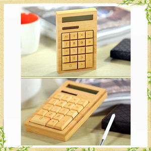 Calculatrice scientifique carrée en bambou moderne, best-seller - Product Image 3