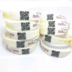 Aangepaste Qr Silicone Wrist Band Polsband Armband Siliconen Polsbandje