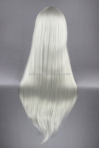 <span class=keywords><strong>Perruque</strong></span> synthétique de cosplay de haute qualité, longue de 80 cm, droite, de couleur argentée et <span class=keywords><strong>blanche</strong></span>, inspirée de Sephiroth de Final Fantasy, pour <span class=keywords><strong>Halloween</strong></span> et les fêtes - Product Image 5