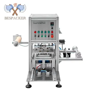 Sealing Machine Automatic Bespacker BZD-95B Automatic Manual Plastic Paper Bottle Tray Disposable Cup Sealing Sealer Packing Machine