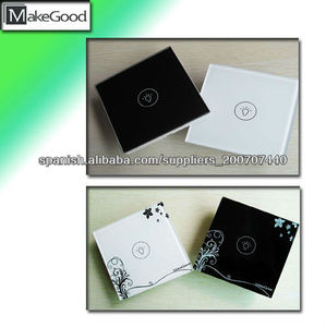 negro / blanco / color de la flor de tecla táctil de iluminación para la UE y el Reino Unido - Product Image 1