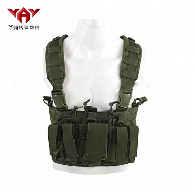 Yakeda all'ingrosso camo tactical gear vest camouflage chest rig pouches combat tactical vest harness