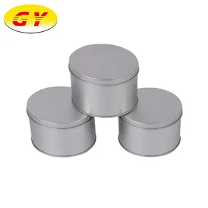 Round food grade metal packaging tin box