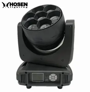 7x40W RGBW 4-in-1 led moving head color mixing zoom led wash moving head light