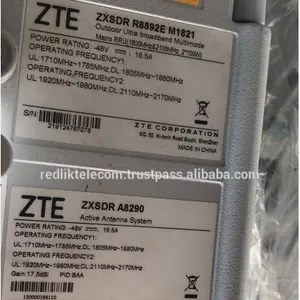 जेडटीई ZXSDR R8892E M1821 A8290 आउटडोर अल्ट्रा ब्रॉडबैंड बहुपद्वति मैक्रो RRU सक्रिय एंटीना