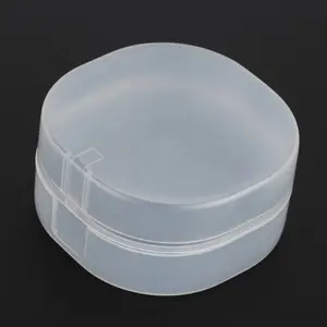 Fabricage Kleine Scharnierende Plastic Dozen Clear Plastic Cilinder Container Voor Zeep