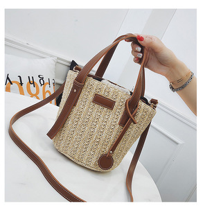 <span class=keywords><strong>Sac</strong></span> à bandoulière fée pour les filles, style bohème, en paille, fourre-tout, seau, sur mesure, nouvelle mode été 2019 - Product Image 2