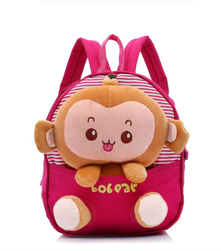 Tas Ransel Sekolah Lucu Hewan Boneka Karakter Mewah Desain Baru untuk Sekolah Dasar Taman Kanak-kanak