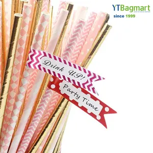 YTBagmart थोक पर्यावरण के अनुकूल चावल कस्टम मुद्रित लचीला कागज पुआल