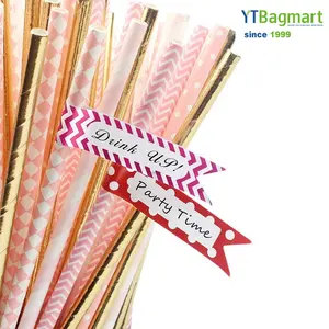 YTBagmart Atacado Eco Friendly Arroz Palha de Papel Personalizado Impresso Flexível