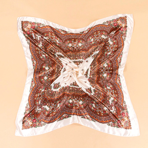 Wholesale Satin Hair <strong>Scarf</strong> High Quality Women Digital Printing <strong>Scarves</strong> Tudung Big Bandanas <strong>Paisley</strong> Head <strong>Scarf</strong> Wrap - Product Image 4