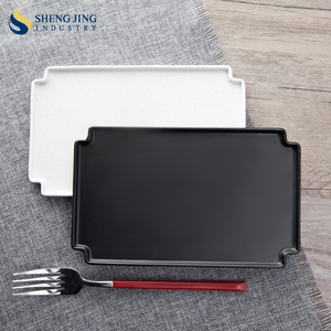 Platos de cena rectangulares de cerámica blanca, diseño bonito, para Hotel/restaurante, proveedor de China - Product Image 3