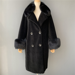 <span class=keywords><strong>Mao</strong></span> de la venta caliente de las mujeres de la moda oveja Real abrigo de lana de invierno cálido oso abrigo para las mujeres - Product Image 6