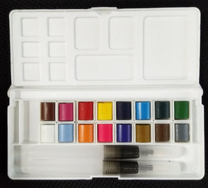 12 16 18 24 36 Farben Plastik box Festes Aquarell-Farbset für Schulkinder - Product Image 4