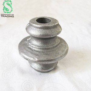 Puerta de hierro forjado, tachuelas forjadas decorativas, collares para valla, soporte, adornos fundidos, juntas - Product Image 2