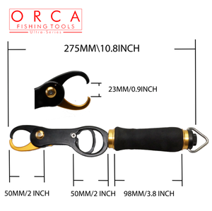 Phong cách mới máy bay nhôm cá plier, với quy mô 360 độ xoay EVA bọt xử lý, cho lure \ chèo thuyền câu cá, công cụ - Product Image 6