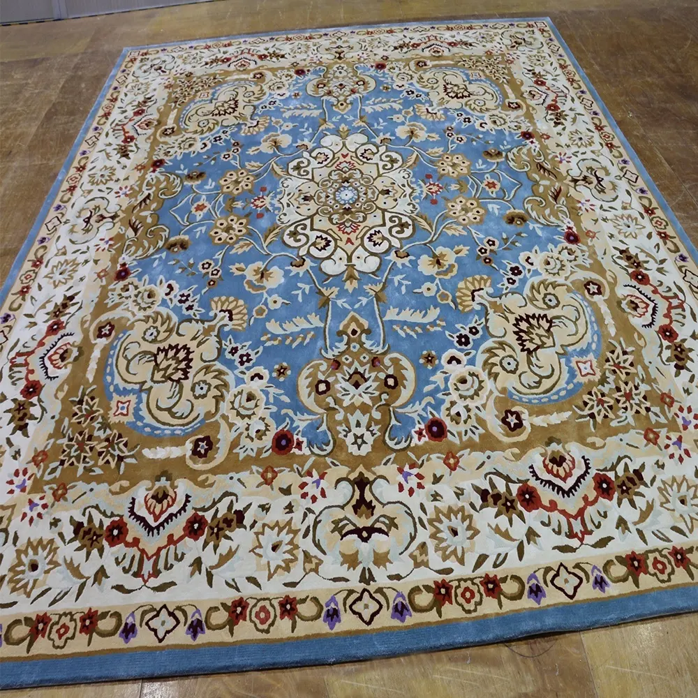 Beautiful Floral Rug Comfortable Hand Made Carpet Area Rugs For Living Room