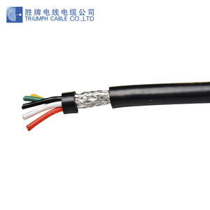 2835 4 cœurs 28 AWG câble de commande en fil de cuivre nu blindé en spirale - Product Image 5