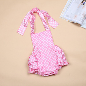 Lovely baby girls fashion impreso de una pieza de encaje traje de baño del vendaje del traje de baño - Product Image 5