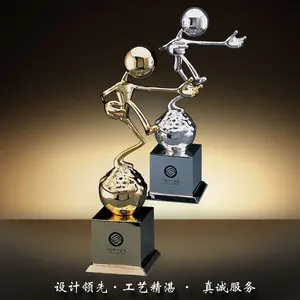 Custom fantasy pallina da golf calcio calcio premio metallo trofeo coppa del mondo