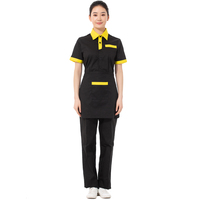Uniforme de serveur unisexe au design personnalisé, uniforme classique de nettoyage pour personnel de service de restaurant