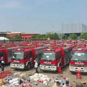 Dongfeng — camion d'urgence de lutte contre le feu, réservoir d'eau de 7000 l