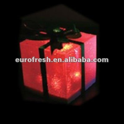 освещение праздника новогоднее украшение подарок окне свет