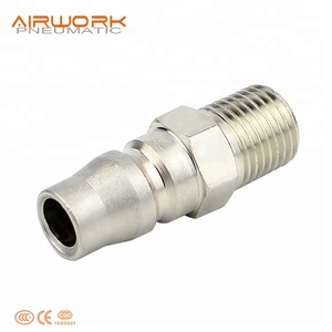 ZPM <strong>Male</strong> Threaded Pneumatic Air Connector <strong>Quick</strong> Connect Release <strong>Coupler</strong> - Product Image 2