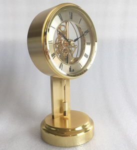 Iş hediye K3030PG benzersiz sarkaç masa saati ile İskelet kuvars hareketi - Product Image 4