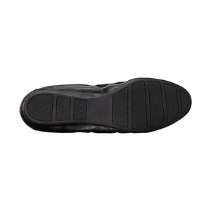 Classiche <span class=keywords><strong>Ballerine</strong></span> in Morbida Pelle con Punta Rotonda e Fiocco, Slip-On Pieghevoli Nere, Scarpe Basse Estive e Primaverili da Donna - Product Image 6