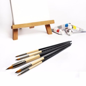 TOP Qualité usine personnalisée prix de gros manche en bois noir <span class=keywords><strong>kolinsky</strong></span> zibeline <span class=keywords><strong>pinceau</strong></span> <span class=keywords><strong>aquarelle</strong></span> pinceaux d'artiste - Product Image 3