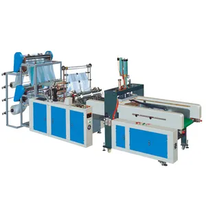 GBDE-700 cuatro líneas de plástico automática máquina de fabricación de bolsas camiseta