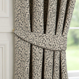 <strong>Funky</strong> Grey Lined Pencil Pleat <strong>Curtains</strong> - Product Image 4