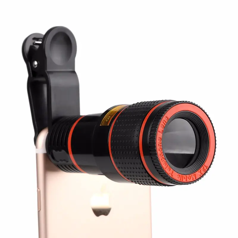 Lensa Kamera Ponsel Clip-On Universal 8x Zoom Lensa Kamera Ponsel