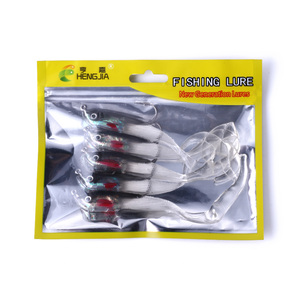 <span class=keywords><strong>Leurre</strong></span> <span class=keywords><strong>souple</strong></span> de pêche <span class=keywords><strong>avec</strong></span> tête plombée et hameçon, 11cm 16g, 5 pièces/sac - Product Image 6