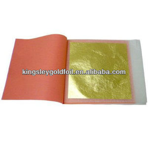 Lámina de Oro Genuino de 22k-23.75k, 160g-180g, Libreta de Transferencia, 10cm*10cm, 25 Hojas/Libreta - Product Image 5